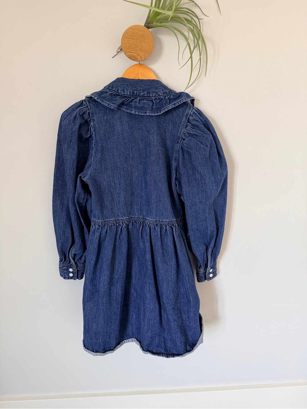 Levi’s Denim Ruffle-Collar Dress - Picture 9 of 9
